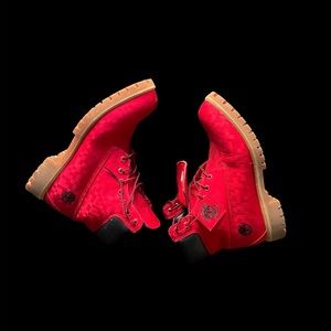 Timberland Limited Release Red Digital 6" Premium Boots SIZE 10
